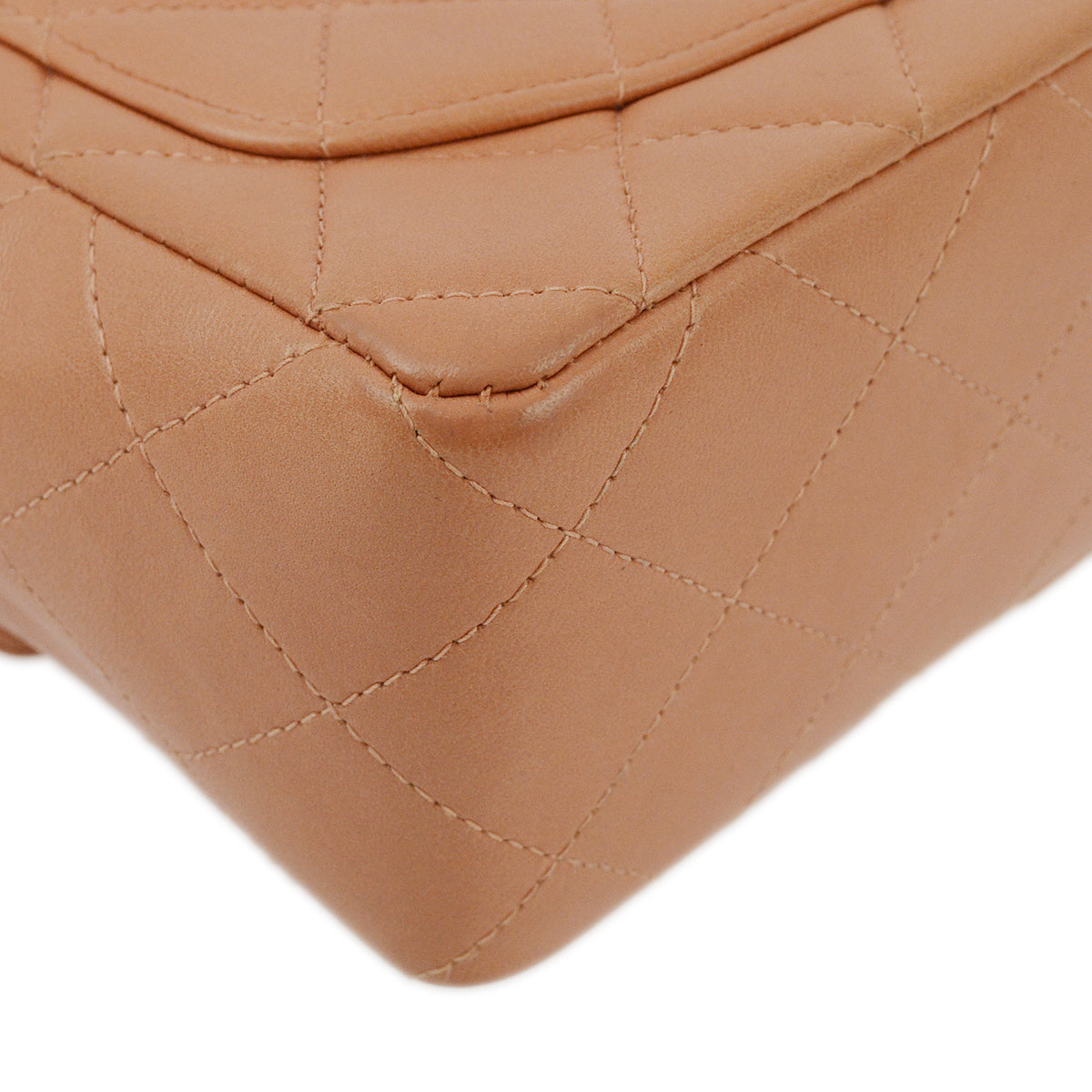 Chanel Pink Lambskin Mini Classic Square Flap Shoulder Bag 17