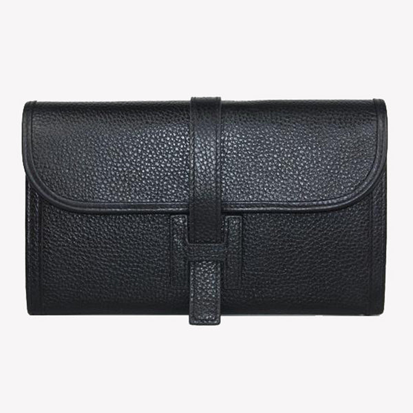 Luxury Hermes Wallet H1528 Ladies Wallet Black