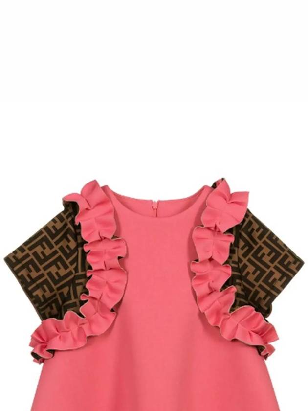 Luxury Fendi Kids Women s Ruffle One Piece JFB409 A8LG F18B2