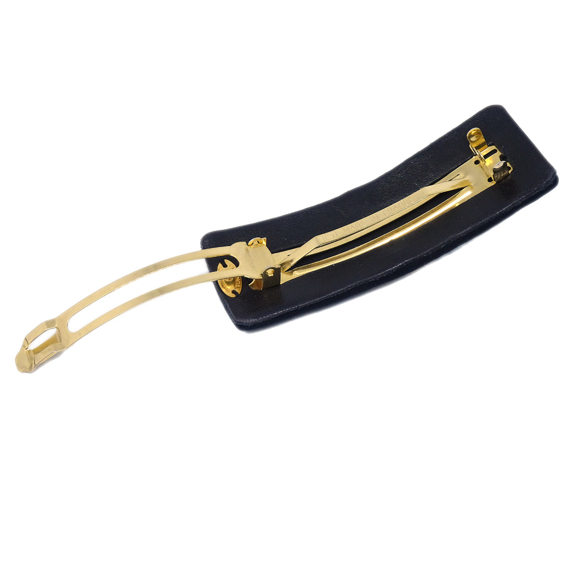 Chanel Hair Clip Hairpin Barrette Black 52