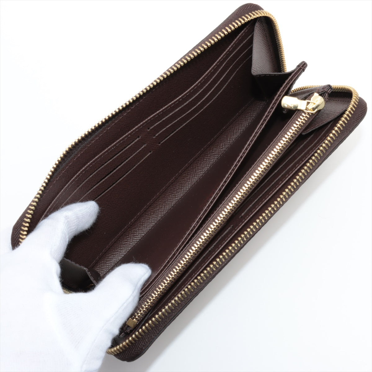 Louis Vuitton Damier Zippy Wallet N41661 Brown Round Zippe Wallet