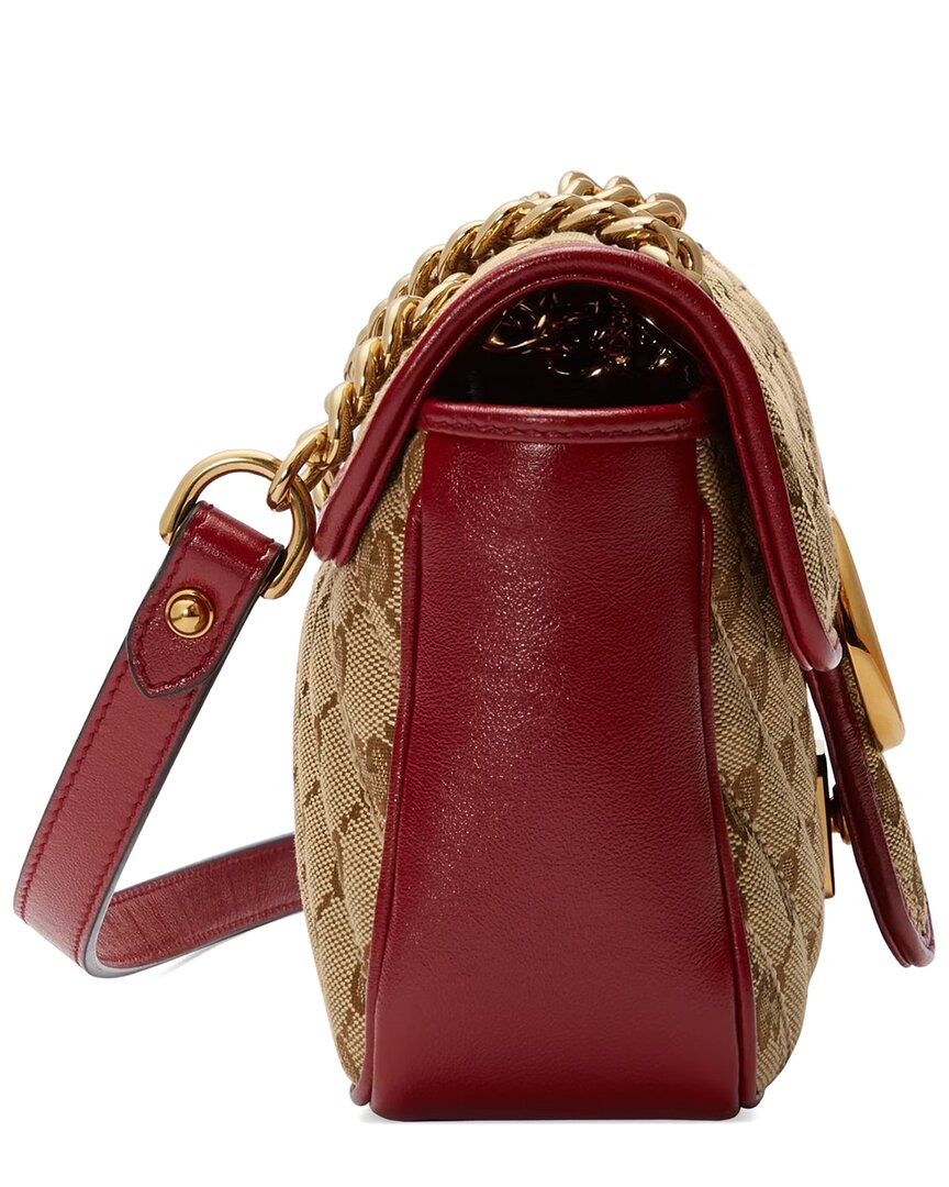 Gucci Marmont Mini GG Canvas & Leather Shoulder Bag