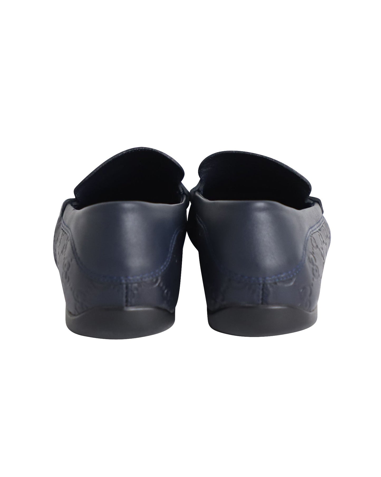 Luxury Gucci Trending 2025 Luxury Gucci Trending 2025simma Loafers in Navy Blue Leather
