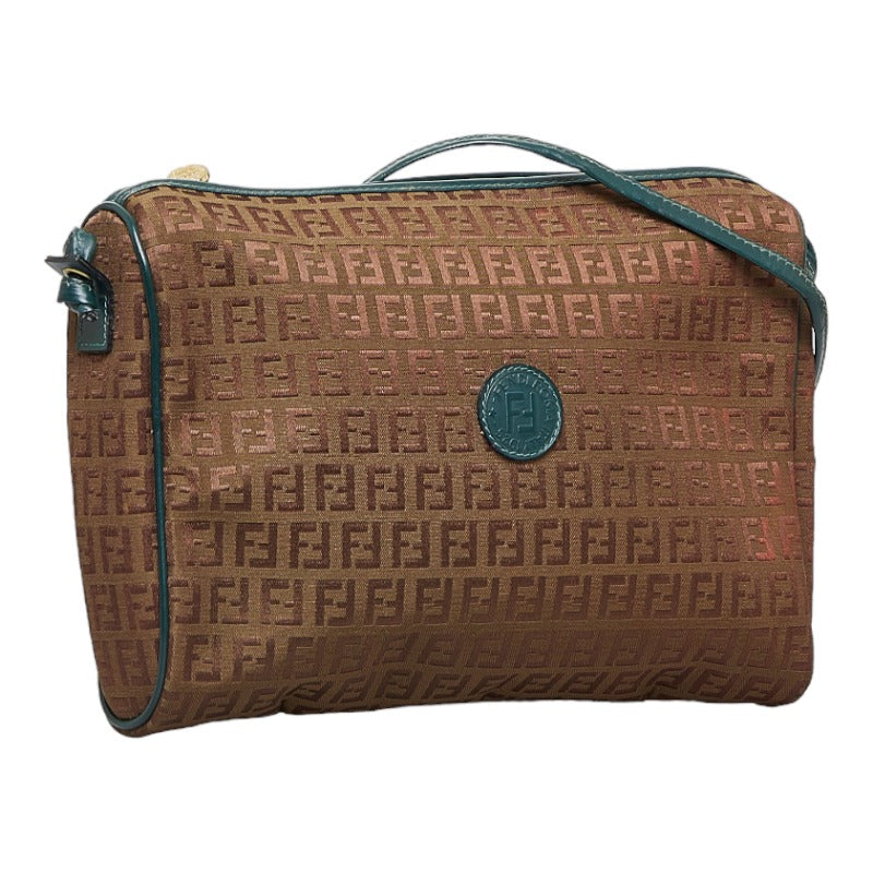 Luxury FendiZucchino Canvas Shoulder Bag - '10s