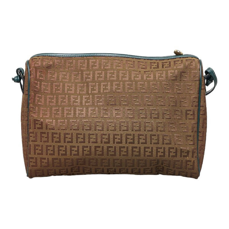 Luxury FendiZucchino Canvas Shoulder Bag - '10s