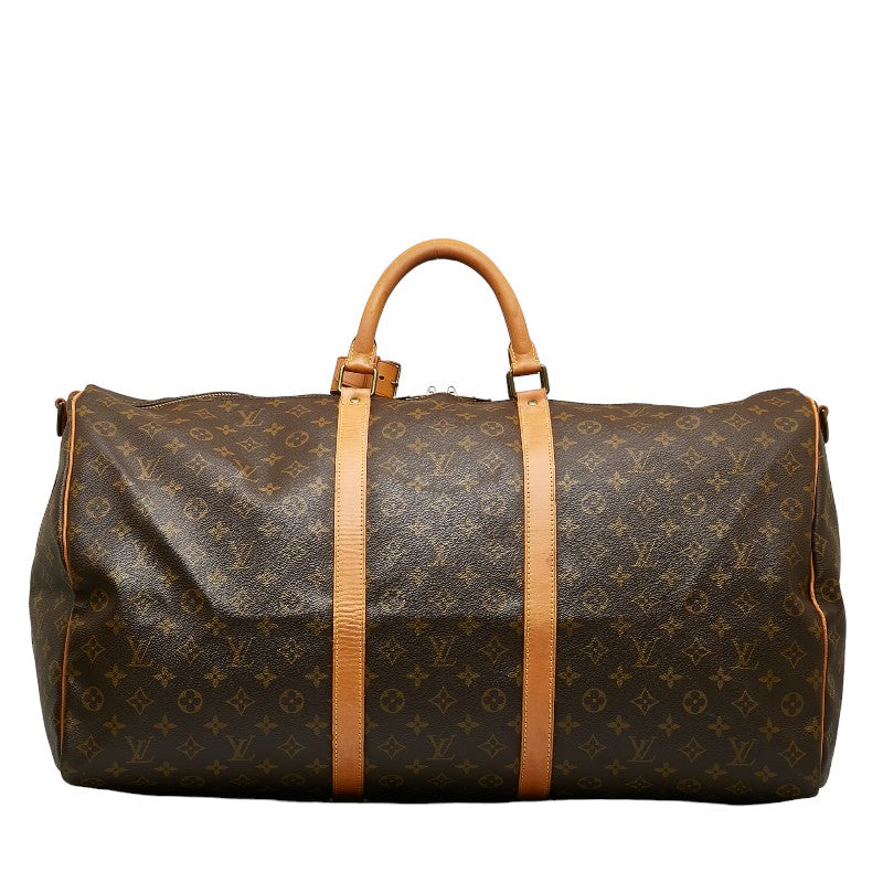 Louis Vuitton Monogram Keepall Bandolière 60 Boston Bag M41412