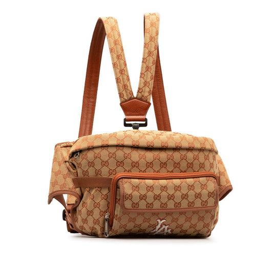 Luxury Gucci Trending 2025 GG Canvas LA Angels Patch Backpack