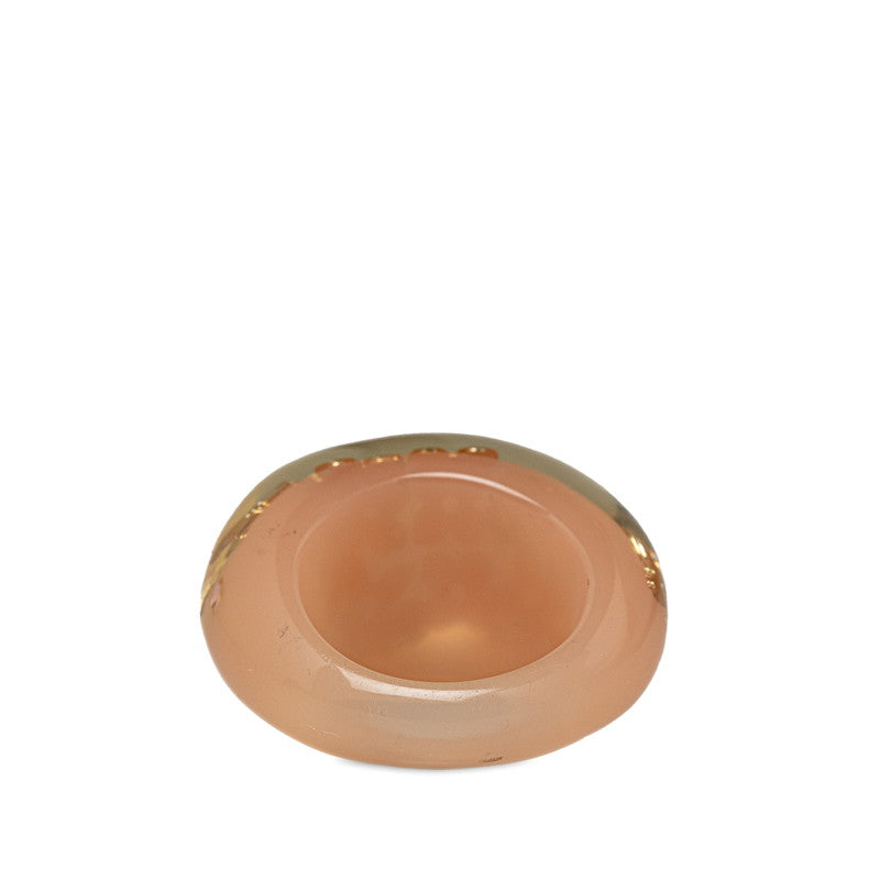 Louis Vuitton Pink Gold Acrylic Resin Ring M65311