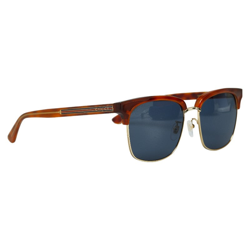 Luxury Gucci Trending 2025 Plastic Sunglasses GG0382S Brown Blue