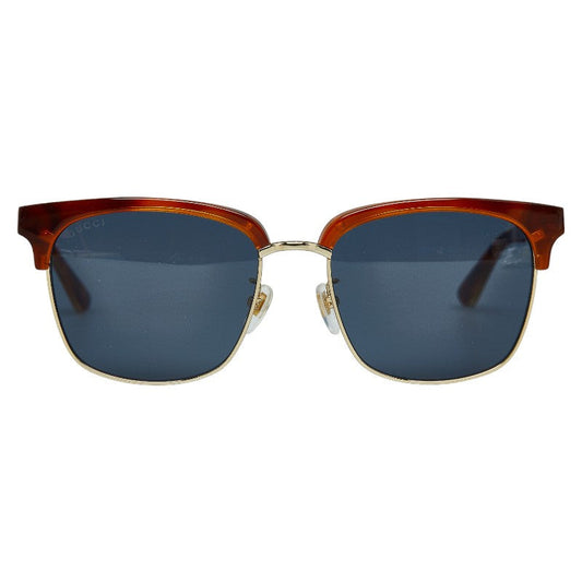 Luxury Gucci Trending 2025 Plastic Sunglasses GG0382S Brown Blue