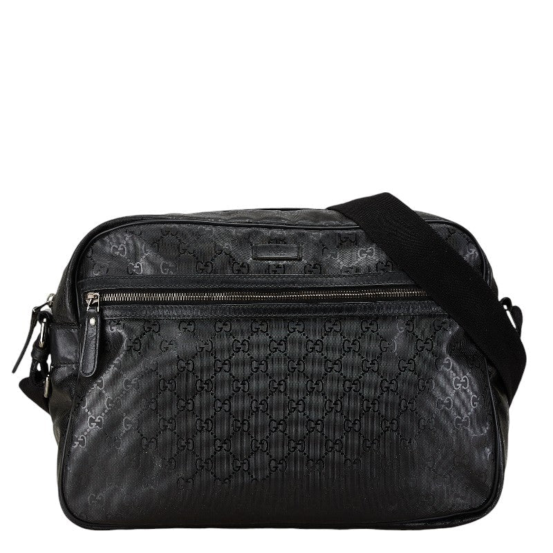 Luxury Gucci Trending 2025 GG Imprime Shoulder Bag Black PVC Leather