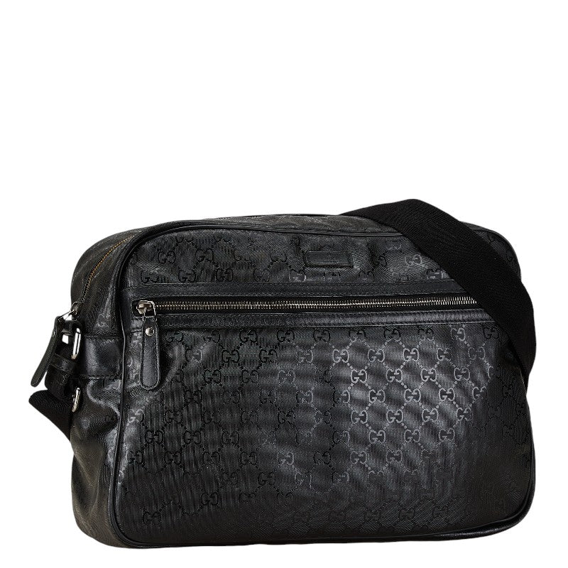 Luxury Gucci Trending 2025 GG Imprime Shoulder Bag Black PVC Leather