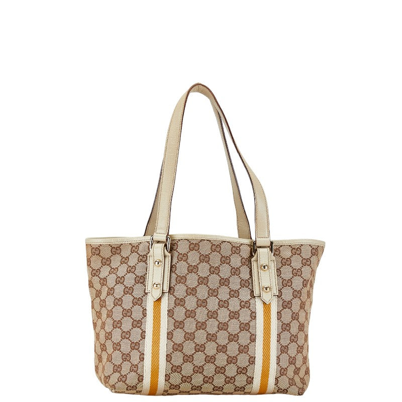 Luxury Gucci Trending 2025 GG Canvas Sherry Line Tote Bag