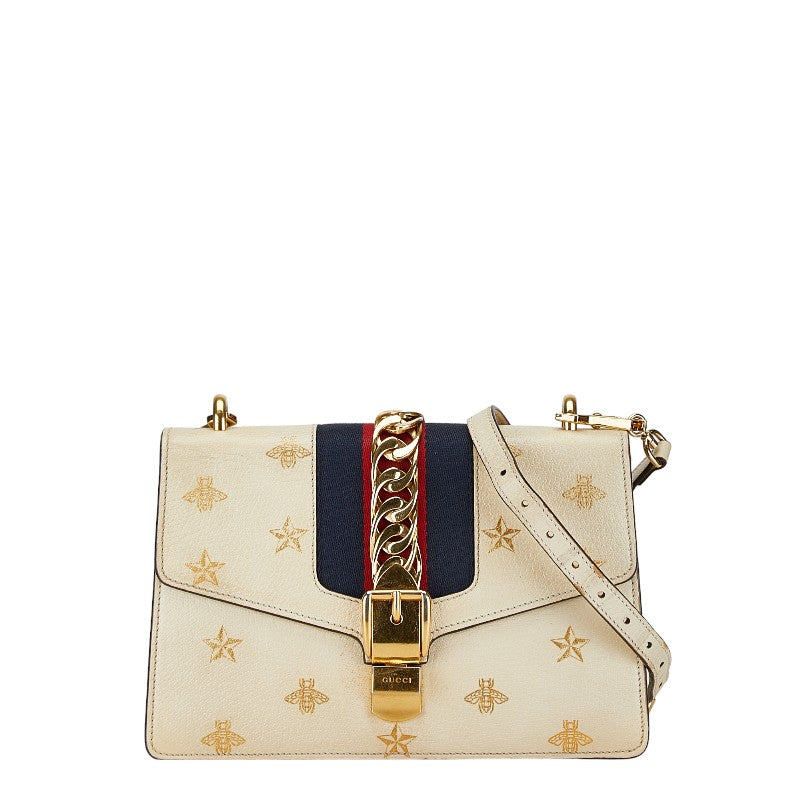 Luxury Gucci Trending 2025 Sylvie Bee & Star Small Chain Shoulder Bag