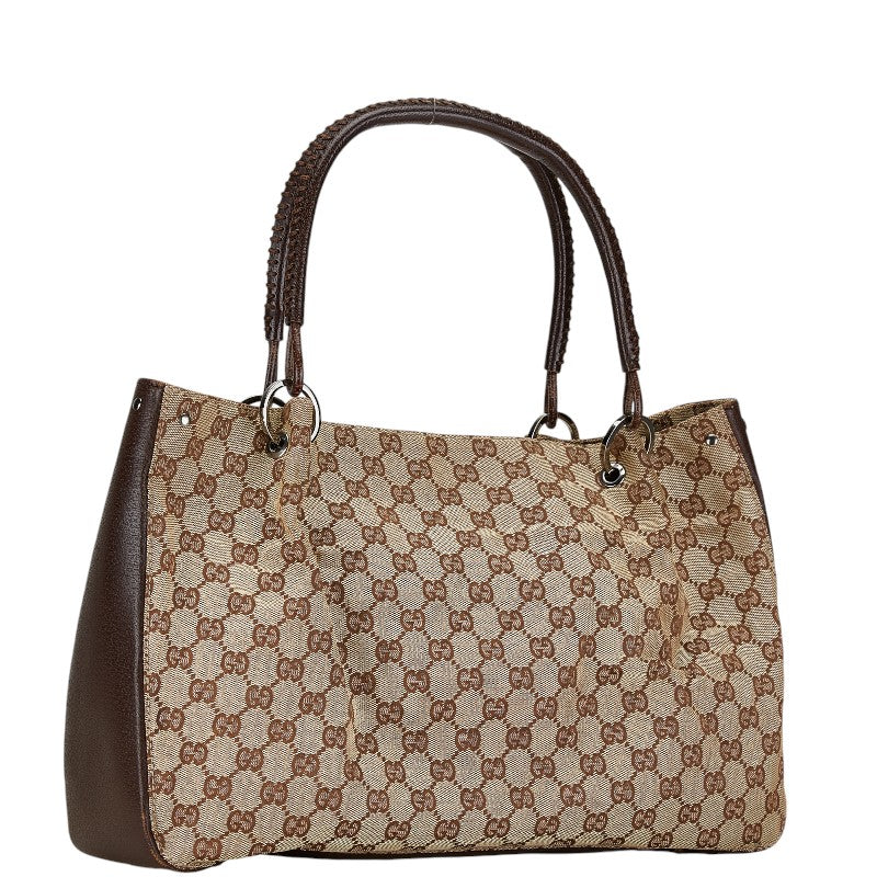 Luxury Gucci Trending 2025 GG Canvas Leather Tote Bag 115015