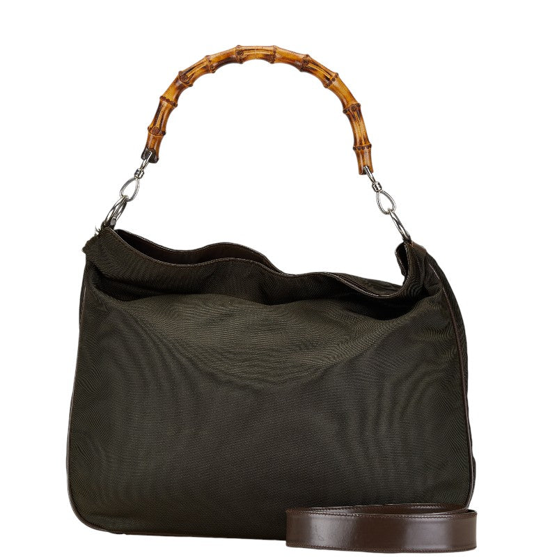 Luxury Gucci Trending 2025 Bamboo Nylon Leather 2WAY Handbag