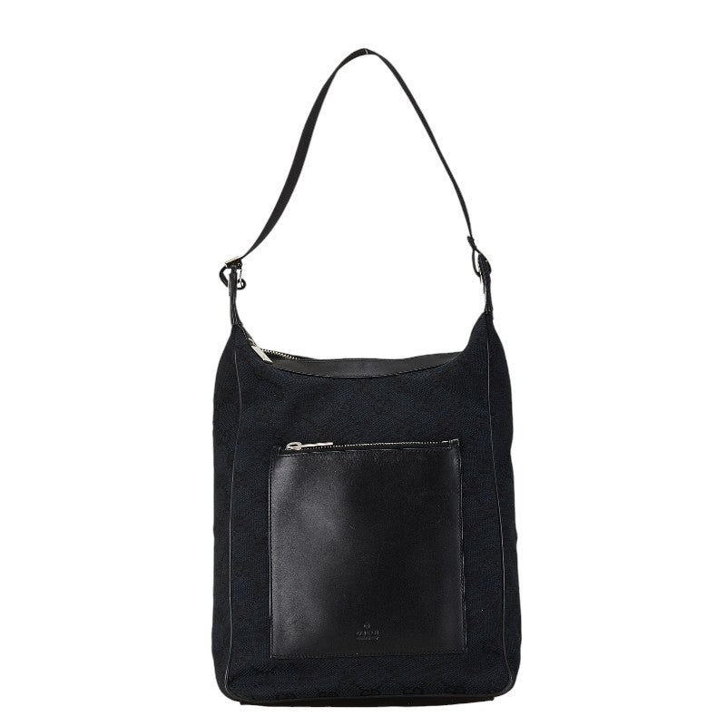 Luxury Gucci Trending 2025 Canvas Leather Shoulder Bag Black