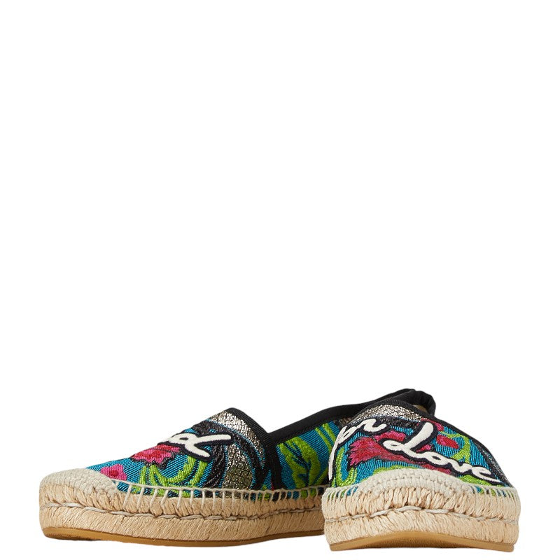 Luxury Gucci Trending 2025 Floral Embroidered Espadrilles Slip-On