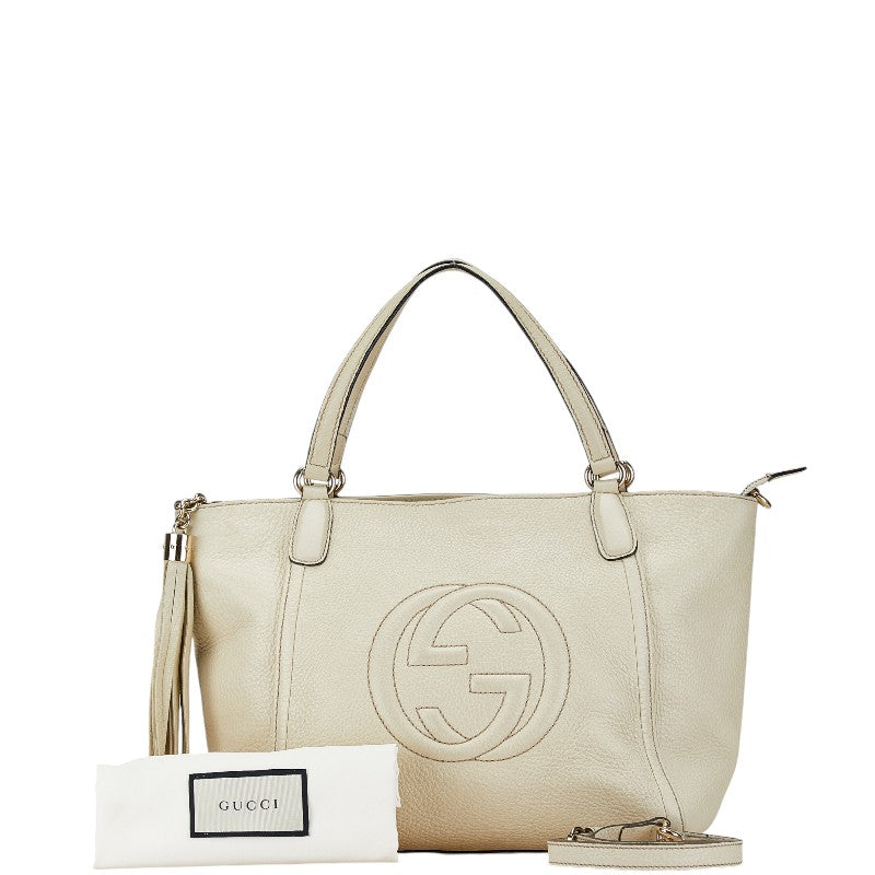 Luxury Gucci Trending 2025 Soho Leather 2WAY Handbag Shoulder Bag
