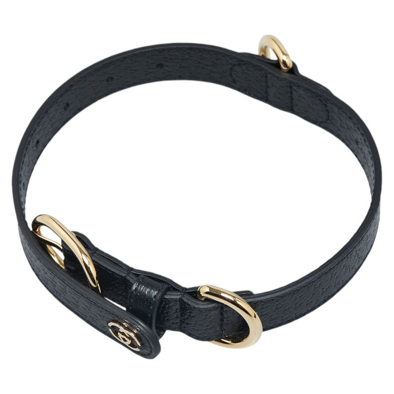 Luxury Gucci Trending 2025 Leather Interlocking G Pet Lead Collar Set