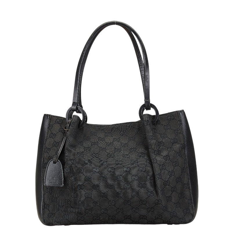 Luxury Gucci Trending 2025 GG Canvas Leather Tote Shoulder Bag Black
