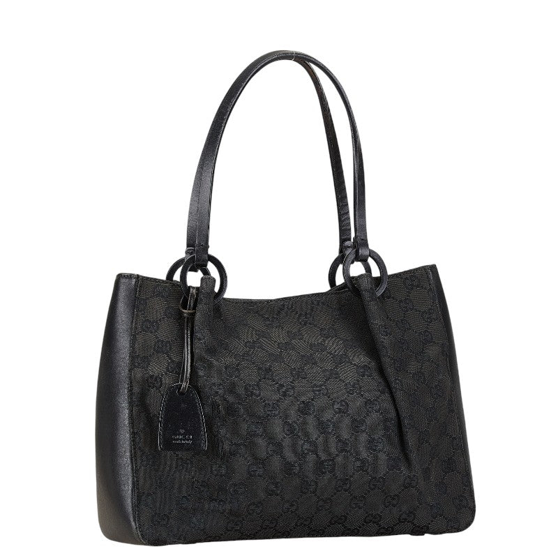 Luxury Gucci Trending 2025 GG Canvas Leather Tote Shoulder Bag Black