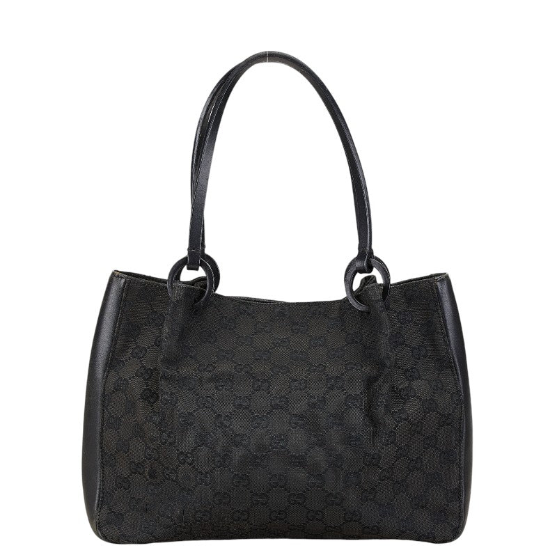 Luxury Gucci Trending 2025 GG Canvas Leather Tote Shoulder Bag Black