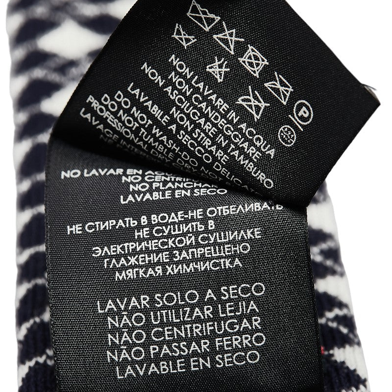 Luxury Gucci Trending 2025 Wool G Mark Knit Tie Navy White