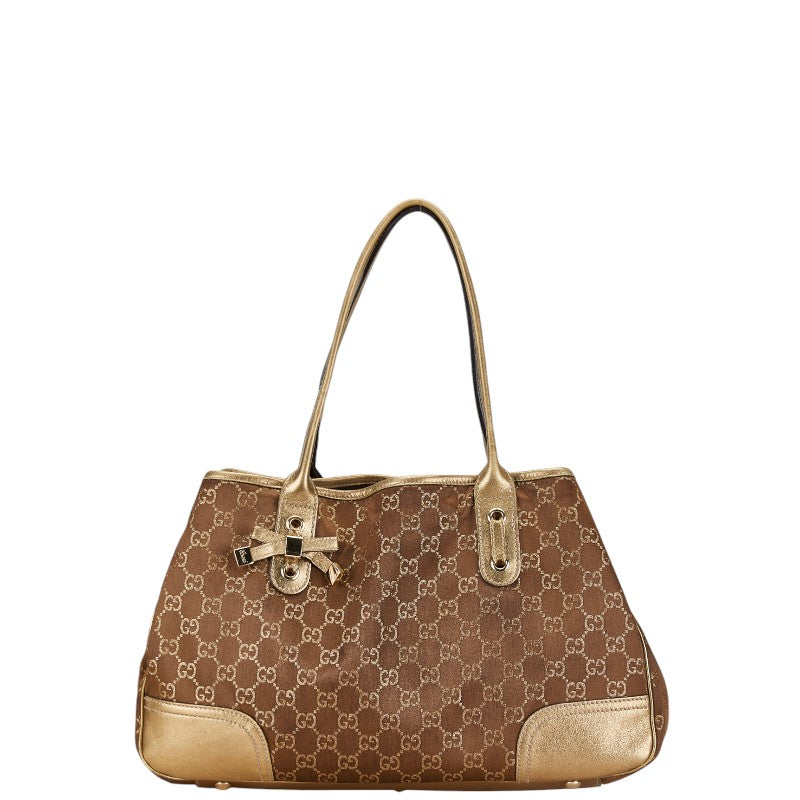 Luxury Gucci Trending 2025 GG Canvas Princy Ribbon Tote Bag