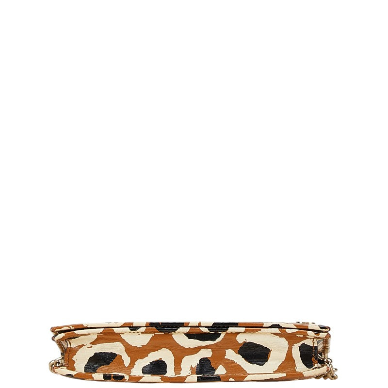 Luxury Gucci Trending 2025 Leopard Chain Wallet Shoulder Bag