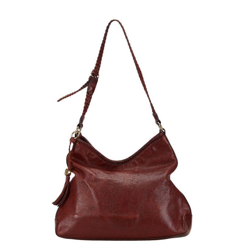Luxury Gucci Trending 2025 Leather Tassel Shoulder Bag 257026