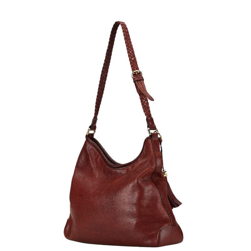 Luxury Gucci Trending 2025 Leather Tassel Shoulder Bag 257026