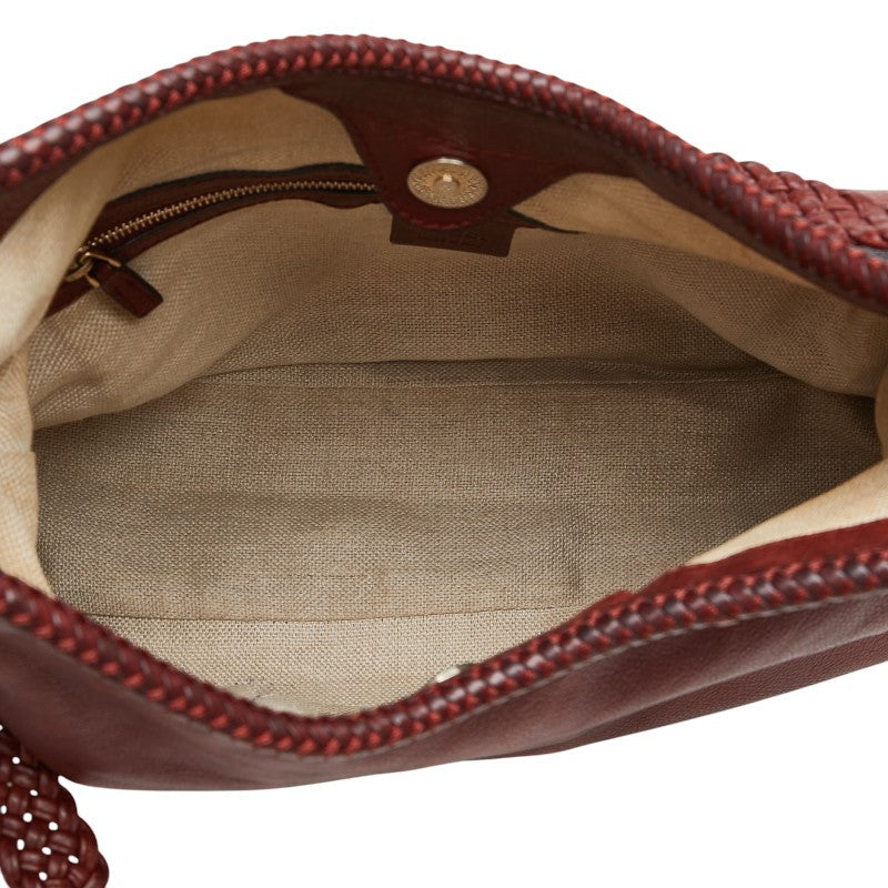 Luxury Gucci Trending 2025 Leather Tassel Shoulder Bag 257026