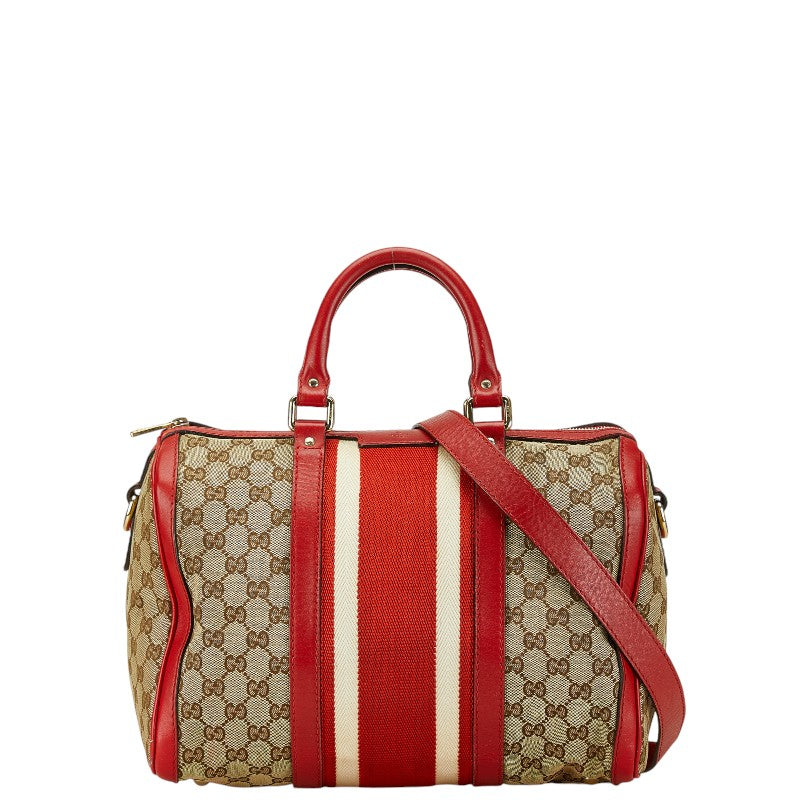 Luxury Gucci Trending 2025 GG Canvas Mini Boston Bag 2WAY