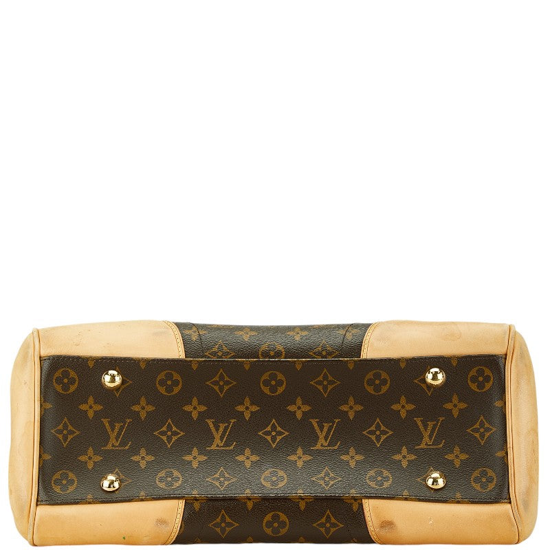 Louis Vuitton Beverly GM Handbag Brown PVC Leather