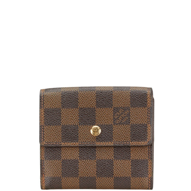 Louis Vuitton Damier Elise Wallet N61654 Brown