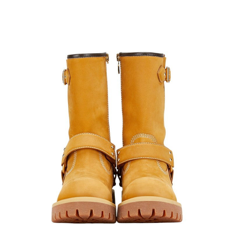 Louis Vuitton Nubuck Calf Leather Harness Boots