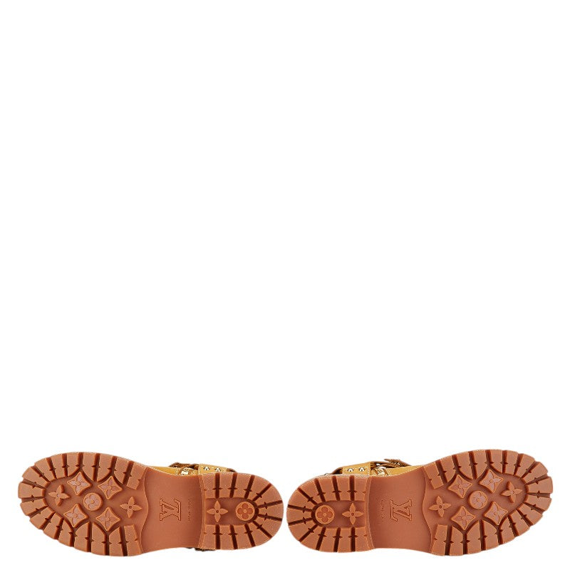 Louis Vuitton Nubuck Calf Leather Harness Boots