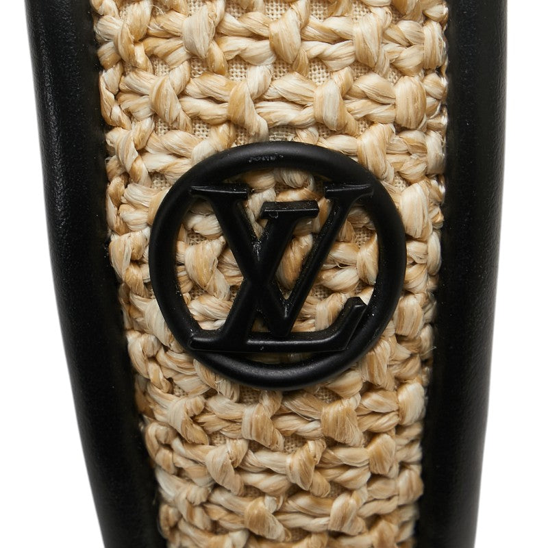 Louis Vuitton Raffia Silk Leather Headband M77534