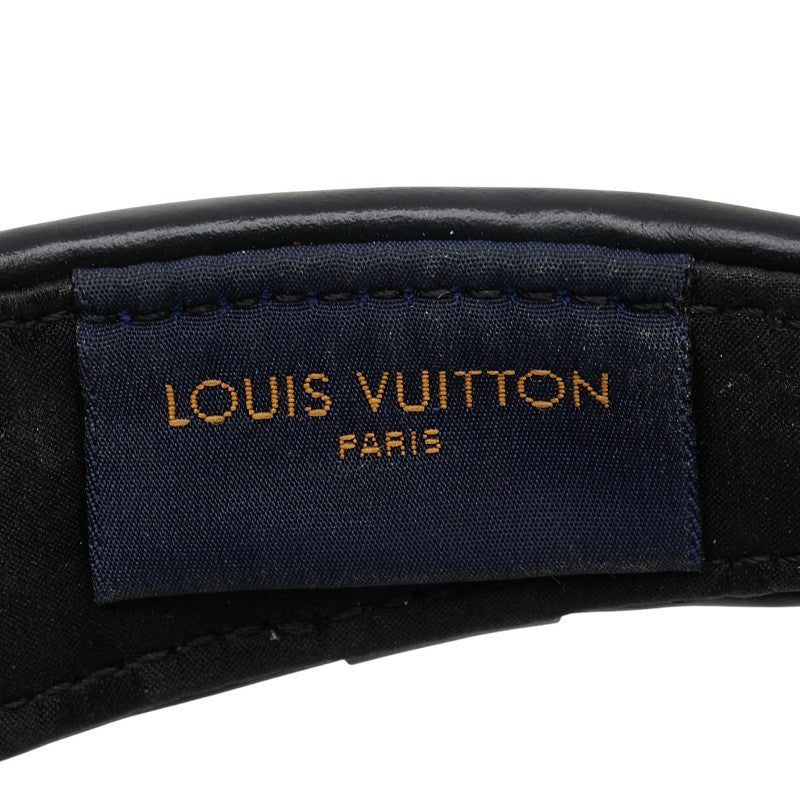 Louis Vuitton Raffia Silk Leather Headband M77534