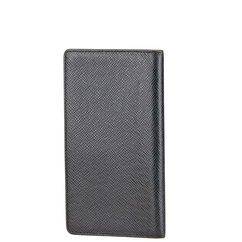 Louis Vuitton Taiga Agenda Cover R20425 Black Leather