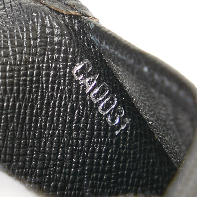 Louis Vuitton Taiga Agenda Cover R20425 Black Leather