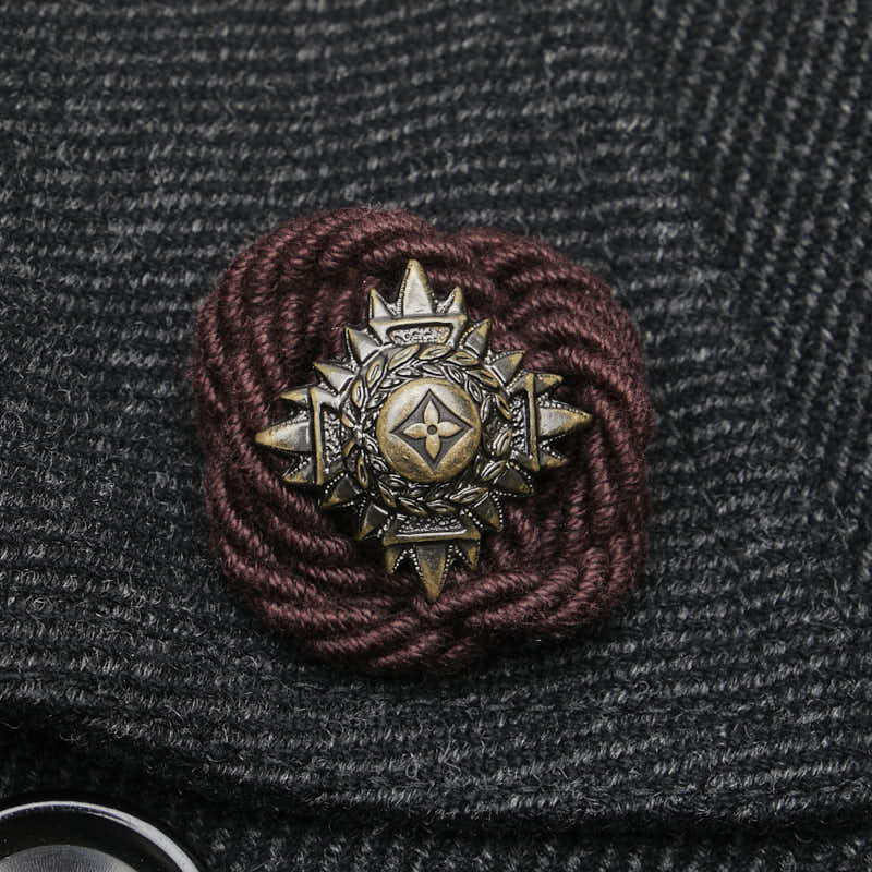 Louis Vuitton Wool Monogram Flower Trench Coat
