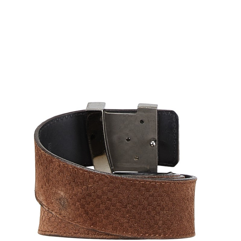Louis Vuitton Suede Leather Belt M6876