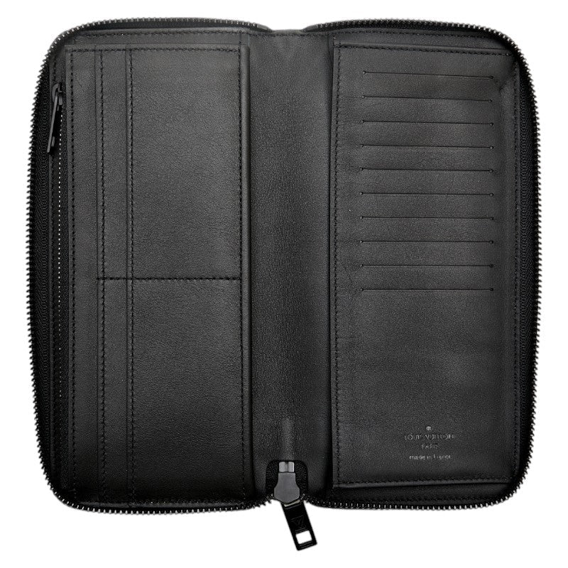 Louis Vuitton Aerogram Zippy Wallet Black Leather