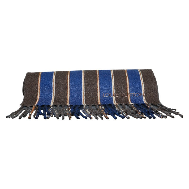Louis Vuitton Cashmere Wool Edinburgh Stripe Scarf M75383
