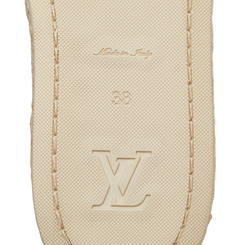 Louis Vuitton Canvas Logo Slip-On Shoes