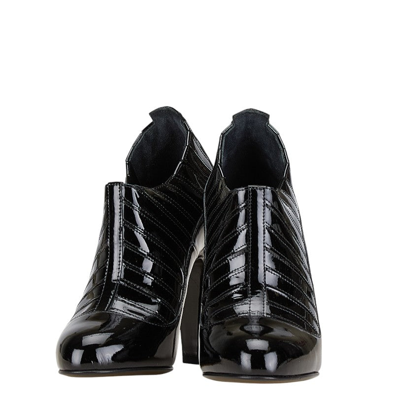Chanel Patent Leather Ankle Boots