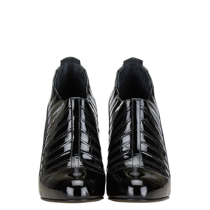 Chanel Patent Leather Ankle Boots