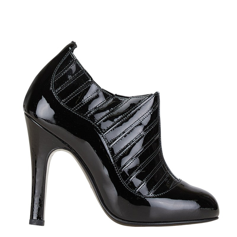 Chanel Patent Leather Ankle Boots